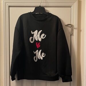 Black 'Me Vs Me' Women’s Sweatshirt